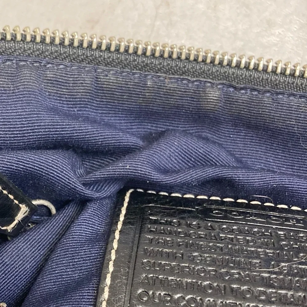 Coach 9362 black Signature Leather Slim Crossbody Shoulder Bag
